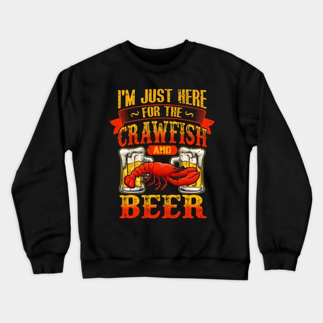 Crawfish And Beer Crewneck Sweatshirt by wendieblackshear06515